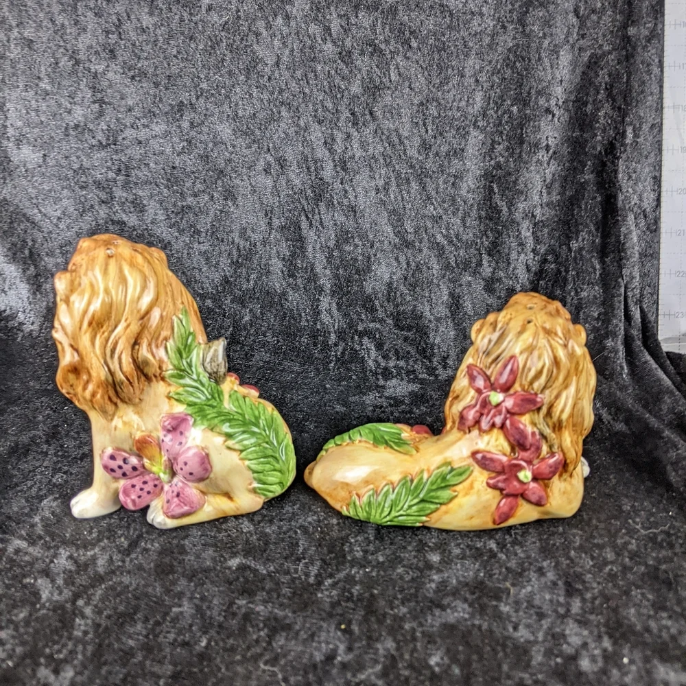 Fitz & Floyd Serengeti collection lion salt & pepper shakers - Picture 5 of 10